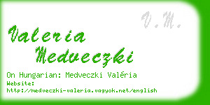 valeria medveczki business card